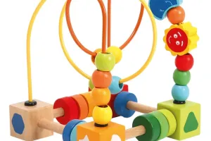 Vibrant Wooden Bead Maze