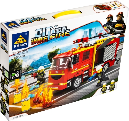 Fire Rescue City Building Blocks Set
