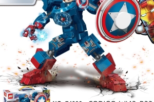 Avengers US Team Mech Superhero Robot Building Blocks Toy for Kids